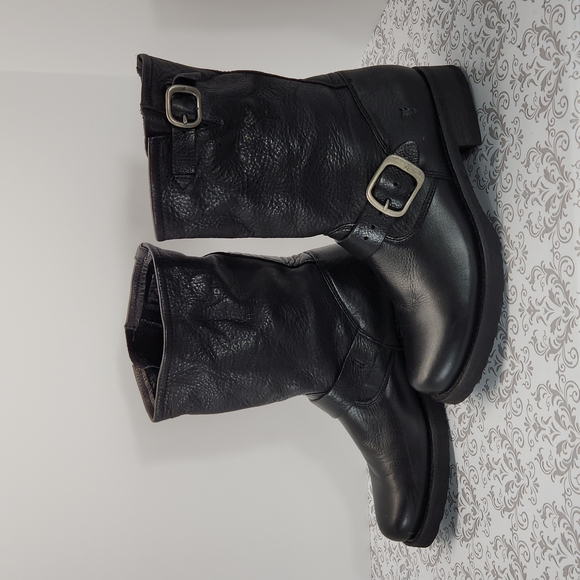 Frye womens motorcycle boots - Picture 3 of 8